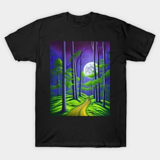 Beautiful Forest Moonlight T-Shirt